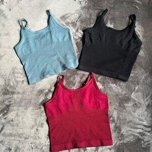 Stylish Women's Tank Tops - Black, Blue, Red